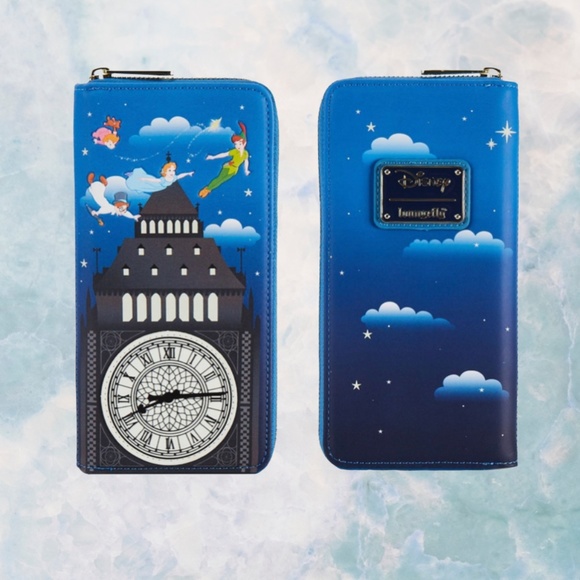 Loungefly Disney Peter Pan Clock Mini Backpack and Wallet - Picture 6 of 10